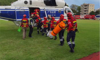 天合租赁应急救援直升机驰援 梅州抗洪救灾工作